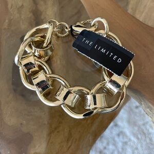 NWT Bracelet from The Limited chunky Gold Link Bracelet